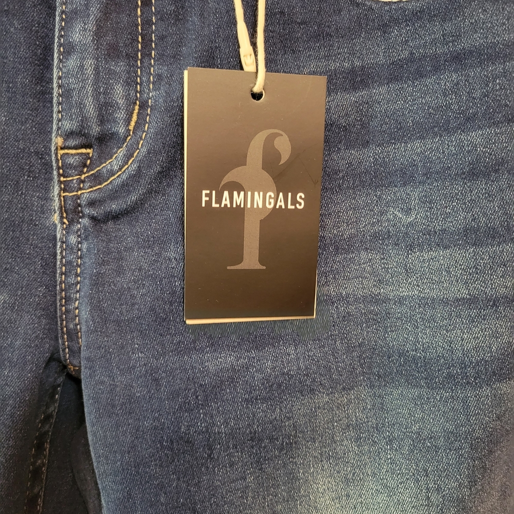 Flamingals Women's Flare Low Waist Jean - Picture 4 of 5